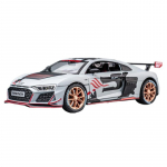 1/24 M&otilde;&otilde;tkavas R8 V10 V&otilde;idus&otilde;iduauto M&auml;nguasi Lastele 1:24 valatud metallist miniatuurmudelit T&otilde;mba tagasi Heli ja valgus Kogumik Kingitus poistele hall