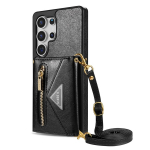 T&otilde;mblukuga telefoni&uuml;mbris kaardipesade ja pildiraamiga iPhone'i jaoks. Samsungi 3 kokkupandav nahast rahakoti&uuml;mbris koos eemaldatava rihmaga iPhone 13 Mini