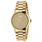 Gucci YA126461 G-Timeless Kollase kullaga sihver Unisex K&auml;ekell