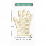 Paksendatud kuumakindlad silikoonist ahjukindad: Armsad, p&otilde;letusvastased k&ouml;&ouml;gikindad