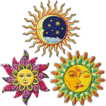 P&auml;ike Seinakunst Metall P&auml;ike Seinakaunistus V&auml;lisrippuv Kaunistus Kodu Aed Elutuba Magamistuba Talumaja Hoov Terrass Aia Kaunistus 3pcs mitmev&auml;rviline