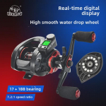 Kemai Longqiao Parvepool m&auml;luga, digitaalse loenduriga ja pikkade heidete tamiiliga. GHOST Regular Right-hand Reel