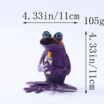 Konnaaia kaunistused Vintage metallist &otilde;uekujundus, armsad loomametallist murukaunistused siseruumides, v&auml;literrassil muru tagaaia konnaaia sisekujunduseks 17.7x10.5cm oranž