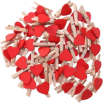 100 tk miniriiete n&ouml;&ouml;pn&otilde;elad fotoklambrid, puidust s&uuml;damik albumi tegemiseks, kunstiks ja k&auml;sit&ouml;&ouml;ks, fotode riputamiseks sinine