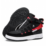 Four Seasons Mootorrattasaapad Suured P&ouml;&ouml;rlevad N&ouml;&ouml;bid Nahast Libisemisvastased Mootorrattasaapad Meeste spordijalatsid 37 must/punane