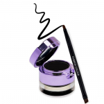 FASHION COLOUR 2 in 1 Gel Eyeliner and Smudge Proof Waterproof Black Kajal | 24Hrs Lasting Drama | Waterproof Kajal Black Long Lasting | 4g (Black)