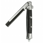 Kokkupandav vedrukamm Automaatsed kammid Kokkupandavad noaharjad Juuksel&otilde;ikur Kammiharja Aksessuaarid Butterfly Mens Tasku nuga kamm must