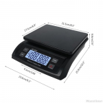 25kg/1g 55lb Digitaalne Postisaatmise Kaal Lauapealne Pakk Kirja Postikulu Kaalumine Loendusfunktsiooniga Elektrooniline Kaal