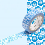 Masking Tape MT EX fleurs nemophila Bleu