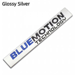 3D Metallist Bluemotion Tagaluugi Logo Auto Poritiiva Embleem Kleebised Passat B8 Polo Golf 6 7 jaoks Glossy Silver