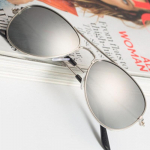 FASHION Children's glasses, male glasses, dazzling color sunglasses, reflective children's sunglasses parent-child glasses Metal Sunlight Glasses children must