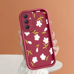 Pehme silikoonist ruudukujulise redeliga printimismustriga telefoni korpus T&auml;iskaanega kaamera p&otilde;rutuskindel kaitse kummist &uuml;mbris Samsungile Samsung A06 must