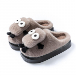 Moodsad Mustad Kohevad Sussid Unisex Talvised Soojapidavad Siseruumides Pl&uuml;&uuml;ssussid Meestele Siseruumides Mugavad Multifilmiga Karvased Kingad Naistele 36-37