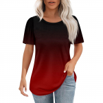 Naiste T-s&auml;rgid, plisseeritud &uuml;markaelus, kleit, vabaaja pluusid, tr&uuml;kiga l&uuml;hikeste varrukatega suvised topid. L must