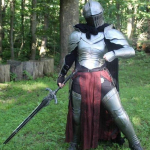 Tume hinge soomusr&uuml;&uuml; Cosplay soomus Keskaegne r&uuml;&uuml;tel Saksa gooti t&auml;ielik soomusr&uuml;&uuml; Parim kingitus