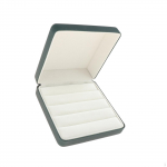 -Display Organizer, Jewelry Box for on The Go, 4-row Ring Slits Women, Souvenir Box,