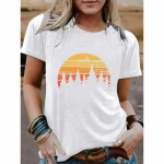 YYFS naistemood vabaaja suve kevadised l&uuml;hikeste varrukatega O-kaelusega pluusid ja s&auml;rgid S