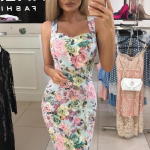 Moodne naiste kleit Lillemustriga kleit peokleit pliiatsiga Bodycon peokleit suures suuruses XL