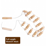 1 tk Puidust Teraapia Massaaži T&ouml;&ouml;riist Seljamassaažirull K&ouml;is Keakujundamiseks Valu Leevendamiseks Puidust Ravi 1pc