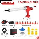 ONEVAN juhtmeta elektriline liimip&uuml;stol mitmeotstarbeline elektriline klaasivuugip&uuml;stol liimitihendi t&ouml;&ouml;riist 21V 18V akule 1 Battery EU Plug
