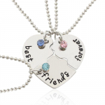 Korea moekas naiste kaelakett, 3-osaline komplekt Parima s&otilde;bra s&otilde;pruse ripats