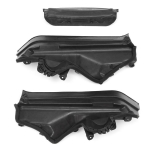 Auto 3x mootori &uuml;lemise sektsiooni vaheseinapaneelide komplekt Must plastik BMW X5 X6 E70 jaoks 51717169419, 51717169420, 51717169421