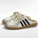 Baotou poolsaapad suveks uued retro saksa treeningjalatsid naistele paksud tallad ilma kontsadeta ja &uuml;hest rihmast lazy shoes 35 valge