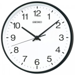 Seiko Kell KX268K Seinakell, Raadio teel juhitav, Analoog, Metallraam, Must, L&auml;bim&otilde;&otilde;t 270 x 48 mm