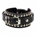 Must nahast randmepael K&auml;ev&otilde;ru Mansett Gothic Gothic Punk K&auml;ev&otilde;rud Naised Mehed Naelad Neet Stud K&auml;ev&otilde;ru Cosplay Rock Unisex Ehted