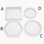 Silikoonist lillepoti alusvormi tassi matt, kristall-epoksiid, isetegemise vorm D