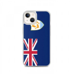Coque pour iPhone - PIXELFORMA - iPhone 13 - Drapeau d'anguilla - Silikoonist supp - Design l&eacute;ger