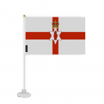 Drapeau &ndash; Irlande du Nord &ndash; Mini Drapeau Ventouse &ndash; 14 x 21 cm &ndash; pol&uuml;ester &ndash; Impression Recto/Verso