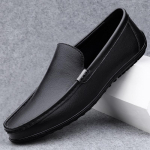 Ehtsad Nahast Mokassiinid Meestele Disain Mokassiin Mood Slip-On Pehmed Tasased Vabaaja Meeste Kingad T&auml;iskasvanud Meeste Jalatsid K&auml;sit&ouml;&ouml; Paadikingad 37