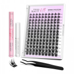 Veyesbeauty Camellia Lash Clusters Ultra-Lightweight & Comfortable Petal-Perfect Elegance 140 Clusters 8-18mm Lash Kit