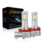 LTONXEN H11 LED-esitulede pirn, &uuml;likompaktne, &uuml;hildub H11/H8/H16-ga, hele, 6500K valge, lihtne
