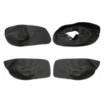 AINULT 4-ukseline pehmest nahast ukse k&auml;etoe kate VW Golf 4 MK4 Bora Jetta 1999 - 2005 auto ukse k&auml;etoe paneeli nahakatte trimmile RHDBlack-yellow line