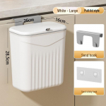 Seinale paigaldatav &uuml;lest&otilde;stetava kaanega k&ouml;&ouml;gi- ja vannitoa pr&uuml;gikast - Punch-vaba riputatav pr&uuml;gikorv