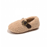 T&uuml;drukute puuvillased kingad lastele printsess plush mokassiinkingad lihtsa pandlaga beebipoiste soojad vabaajajalatsid 2024 s&uuml;gis ja talv 21