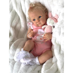 18-tolline realistlik reborn-beebinukk Elutruu beebinukk lastele Ideaalne kingitus lastele Pehme puudutusega nukk Kollektsioneeritav nukk Silicone gray