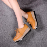 Plus Velvet sobivad v&auml;ikesed nahast kingad Paksu tallaga platvorm platvorm N&ouml;&ouml;ritavad &otilde;pilaskingad vabaajajalatsid 40 must