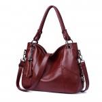 2023 Retro lapitehnika tutiga PU k&auml;ekott - Euroopa ja Ameerika stiilis &otilde;la-/ristkorpuseline kott naistele veinipunane v&auml;rv