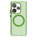 P&otilde;rutuskindel Matt L&auml;bikumav Telefoni&uuml;mbris Realme GT6 GT 6T jaoks Magsafe juhtmevaba laadimise tagakaas Realme GT Neo 6 SE &uuml;mbriste jaoks Realme GT Neo 6 SE roheline