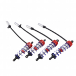 4tk Amortisaator 92mm Ees 105mm Taga &Otilde;liga Reguleeritav Amortisaator Vedrustus 1 10 RC AutolePunane punane