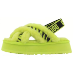 UGG Disco Cross Slide Animalia Lambanahast Palus Mugavad Vabaaja Sussid Naiste sussid Roheline 1128213-KLM 40