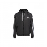 Adidas Klassikaline 3-triibuline Lukuga Taskutega Kapuutsiga Jakk Meeste &Uuml;ler&otilde;ivad Must H65776 M
