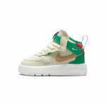 Nike Air Force 1 Mid EasyOn SE GS Kookospiim Staadioniroheline Beebi tossud Kreemjas Roosa-T&otilde;useline Kanep FQ3693-100 21