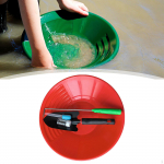 15 inch Gold Panning Pan Collection Tool Inside Bends Portable Hobbists with Bottle and Tube Outdoor punane