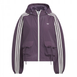 Adidas Originals tuulejope kapuutsiga Moodne Lihtne Mitmek&uuml;lgne Jakk Naiste Jakk Tume-lilla KB8965 L