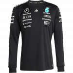 Adidas X Mercedes-Amg Petronas F1 Koost&ouml;&ouml;meeskond Ss25 Mootorisport Juht Mugav Pullover Pikkade Varrukatega Huppar Meeste huppar Must JW5364 L