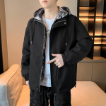 Kevad- ja s&uuml;gisjakk meestele, lahtine vabaaja kapuutsiga jakk, kaheosaline, paaridele, lahtine, trendikas topp meestele XXXXL